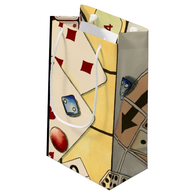 Jumbled Assortiment of Games of Chance Kleine Geschenktüte (Rückseite Schrägansicht)