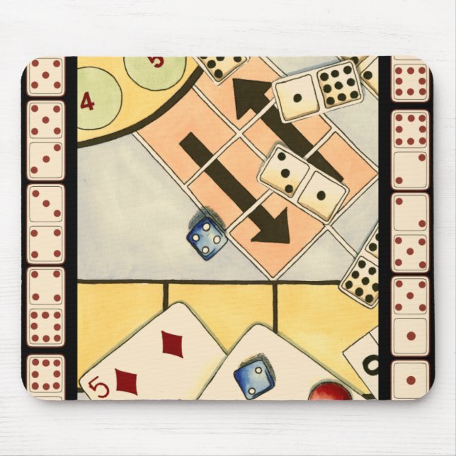 Jumbled Assortiment of Games of Chance Mousepad (Vorne)