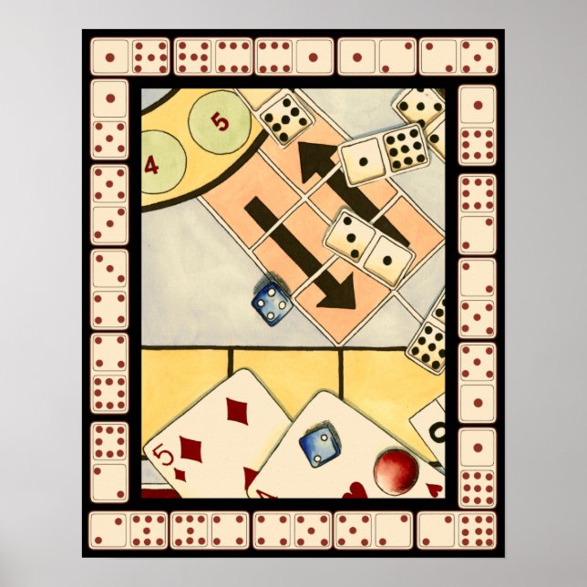 Jumbled Assortiment of Games of Chance Poster (Vorne)