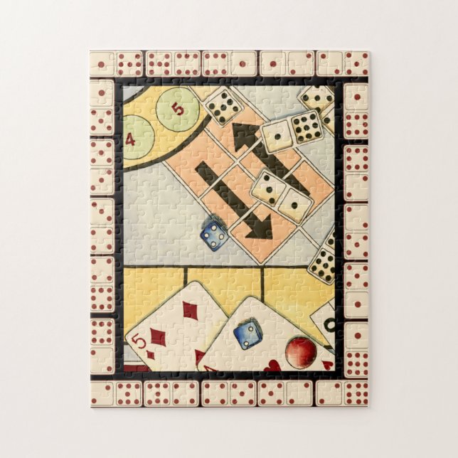 Jumbled Assortiment of Games of Chance Puzzle (Vertikal)