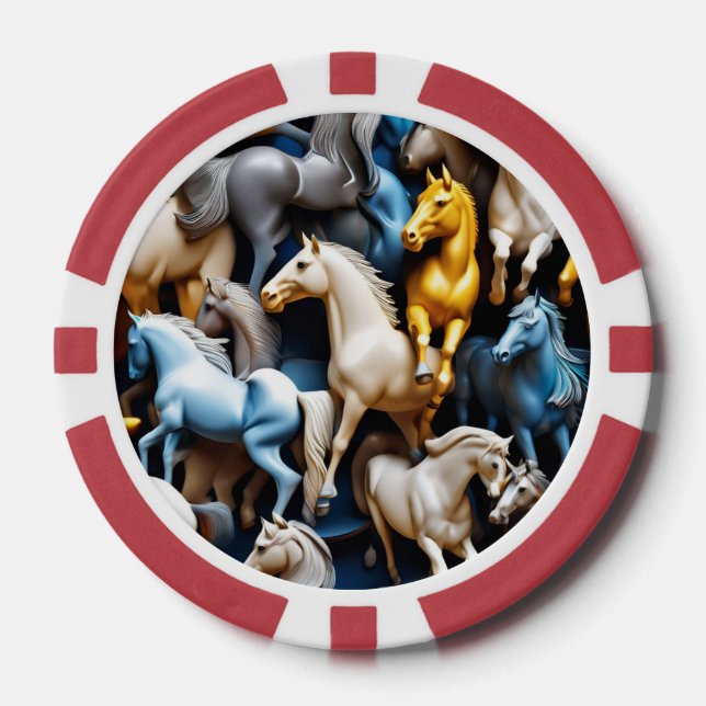 Jumbled Horses Pokerchips (Vorderseite)