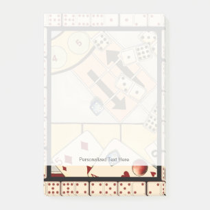 Jumbled-Reihe von Glücksspielen Post-it Klebezettel