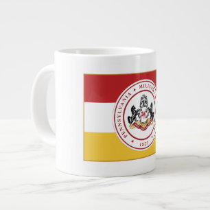 * JUMBO 20 oz White PMC FLAG Tasse
