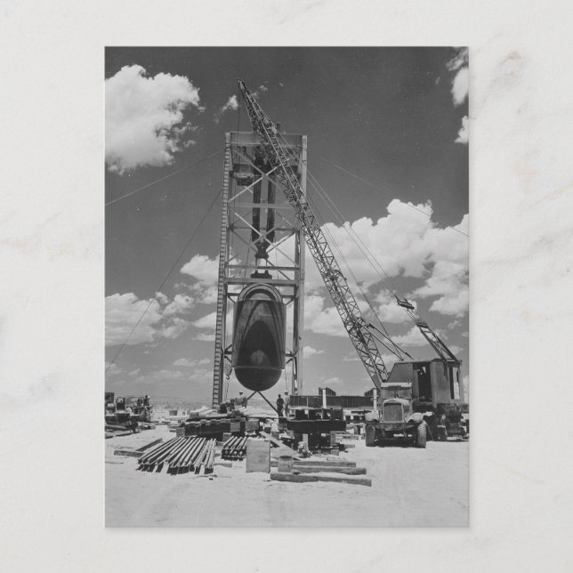 Jumbo Atombombe für den Dreifaltigkeitstest positi Postkarte (Vorderseite)