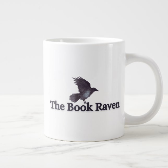 Jumbo Book Raven Mug (20 oz) Jumbo-Tasse (Rechts)