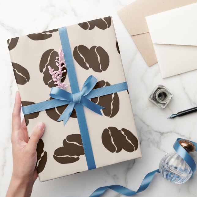 Jumbo Coffee Bean Scatter Geschenkpapier (Schenken)