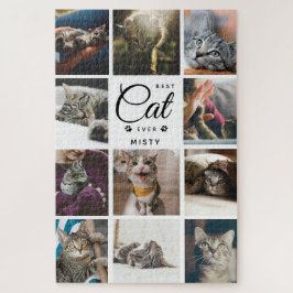 Jumbo Custom Cat Pet Foto Collage Paw Puzzle