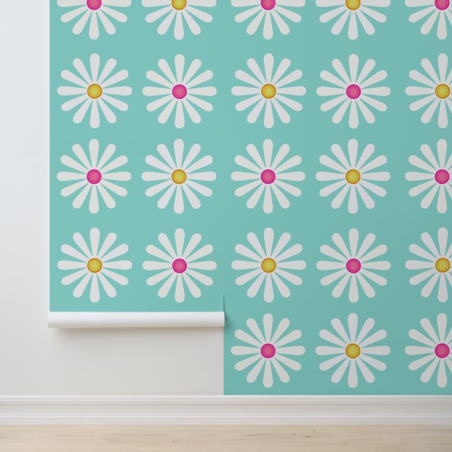 Jumbo Daisies Wallpaper Tapete (Anwendung)