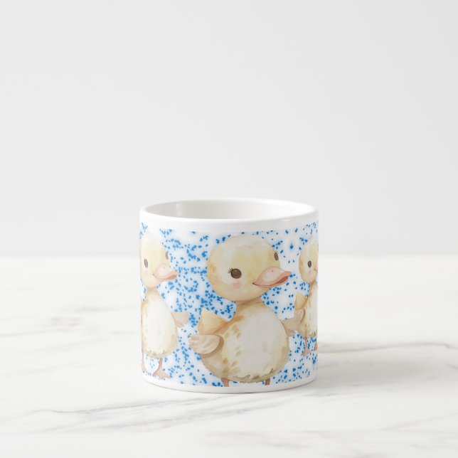 Jumbo-Espresso-Tasse, mit Entenküken Espressotasse (Vorderseite)