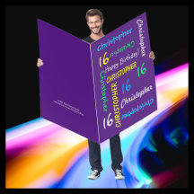 JUMBO Extra Grosses Namensalter Lila Geburtstag