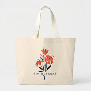 Jumbo Floral Lily Tote   Eid   Abschlussfeier   Ge Stoffbeutel