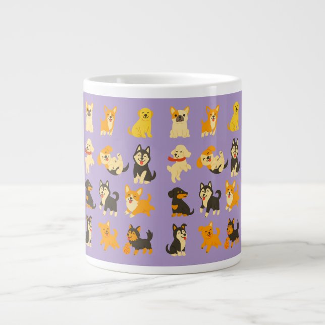 Jumbo Giant Cup Cute Puppies Jumbo-Tasse (Vorderseite)