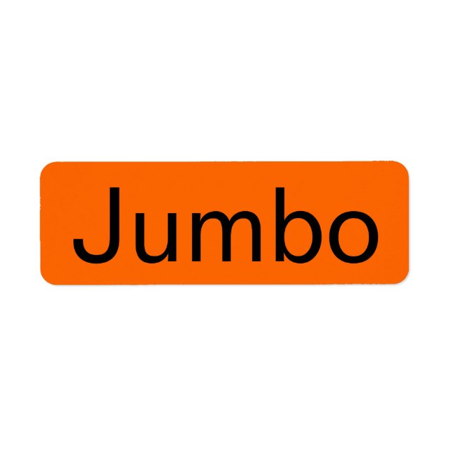 Jumbo Grocery Orange Tag (Vorne)