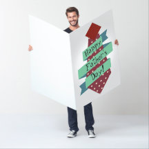 Jumbo Happy Father's Day Card - Riesengroße Krawat