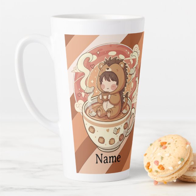 Jumbo Hedgehog Anime Kaffee & Latte 17oz Tasse (Beispiel)