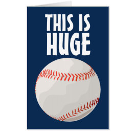 JUMBO HUGE BIRTHDAY BASEBALL GREETING CARDS
