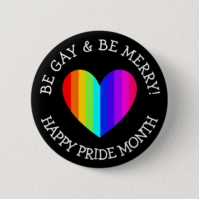 Jumbo June ist LGBT Pride Button (Vorderseite)