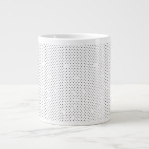 Jumbo-Kaffeetasse   Schwarzes Punkt-Minimaldesign Jumbo-Tasse