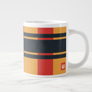Jumbo Kariert Red Yellow Blue Strip Jumbo-Tasse