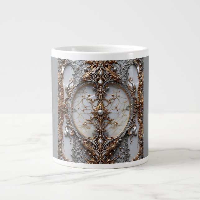 Jumbo-Mug, 20oz (Medallion-2) Jumbo-Tasse (Vorderseite)
