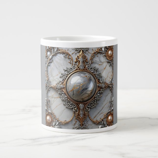 Jumbo-Mug, 20oz (Medallion-3) Jumbo-Tasse (Vorderseite)
