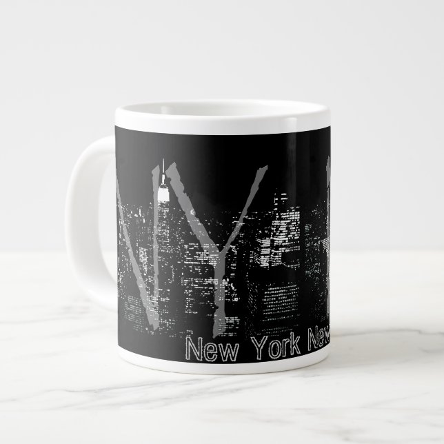 Jumbo New York Coffee Tasse NYC Personalisiert Cup (Vorderseite Links)