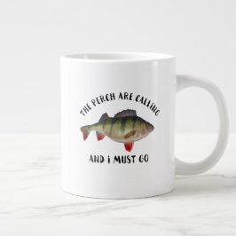 Jumbo Perch Fishing Zitat Männer Hobby-Tasse Jumbo-Tasse