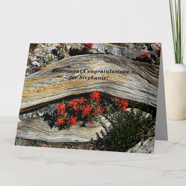 JUMBO Personalisiert Name Retirement Herzlichen Gl Karte (Vorderseite)