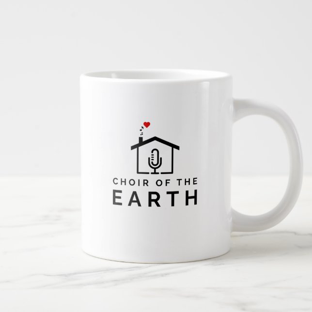 Jumbo-Pint-Chor des Earth-Logos Jumbo-Tasse (Rechts)
