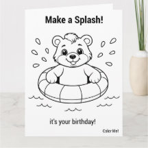 Jumbo-Poolparty-Bär-Birthday-Color-Me-Aktivität