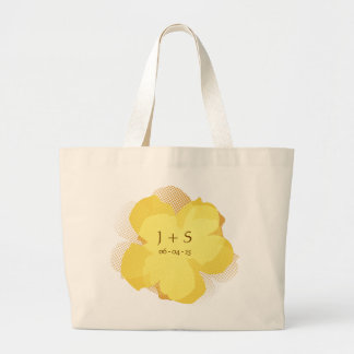 Jumbo Popflower Gelb Stoffbeutel