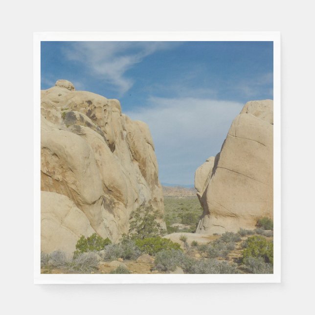 Jumbo Rocks im Joshua Tree Nationalpark Serviette (Vorderseite)