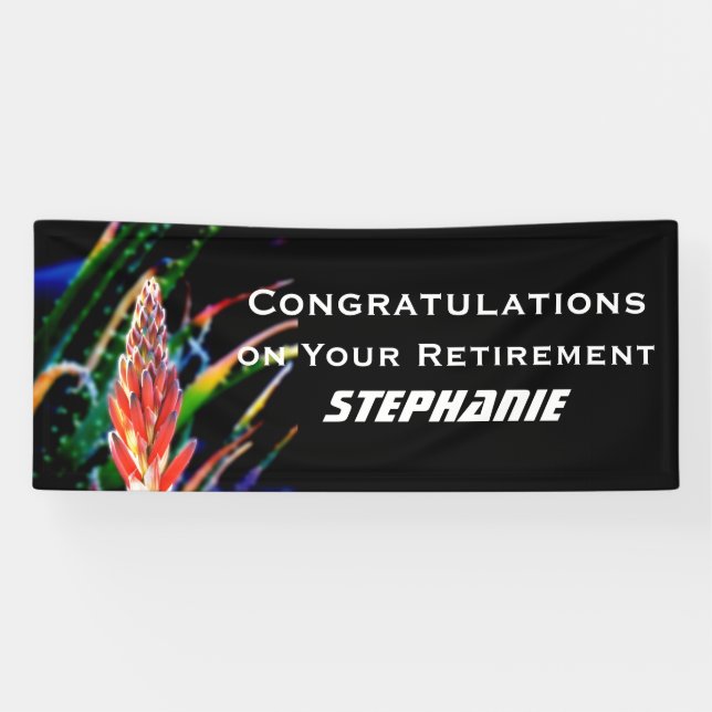 JUMBO-Ruhestandsbanner Exotic Blume Aloe Banner (Horizontal)