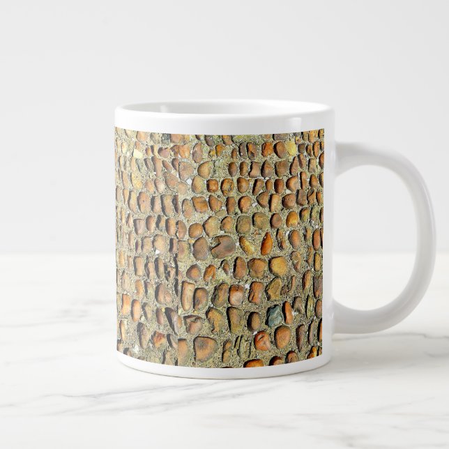 Jumbo Specialty Tasse! Einzigartige Steinmotif! Jumbo-Tasse (Rechts)