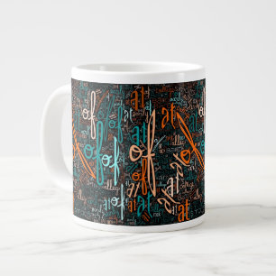 Jumbo SR Names Word-Cloud-Tasse von Marla Goldberg Jumbo-Tasse
