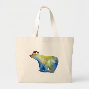 Jumbo Tasche Der farbenfrohe Weihnachtsbär