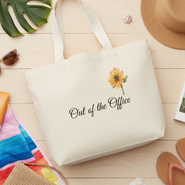 Jumbo-Tasche Übernachtung außerhalb des Büros Sonn Jumbo Stoffbeutel (Von Creator hochgeladen)