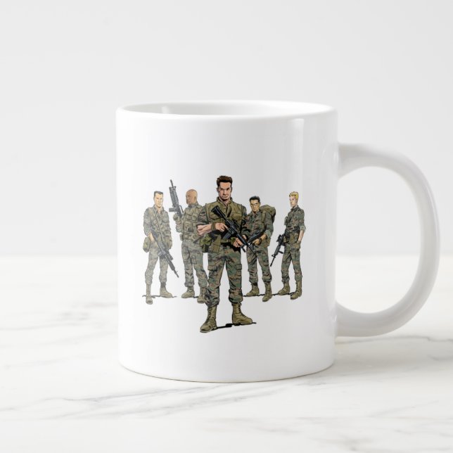 Jumbo-Tasse - "Blowback-Marines & Logo" (Rechts)