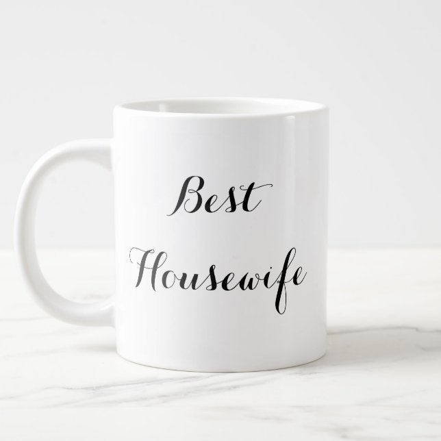 Jumbo-Tasse der besten Hausfrau (Links)