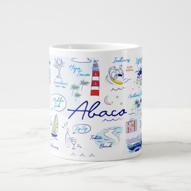 Jumbo-Tasse - "Die ABC's of Hope Town" (Vorderseite)