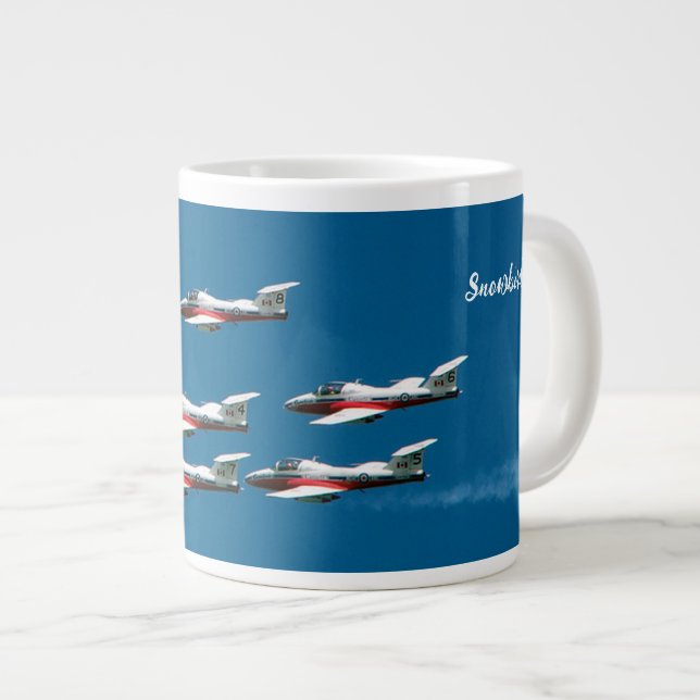 Jumbo-Tasse für Schneevögel (Vorderseite Rechts)