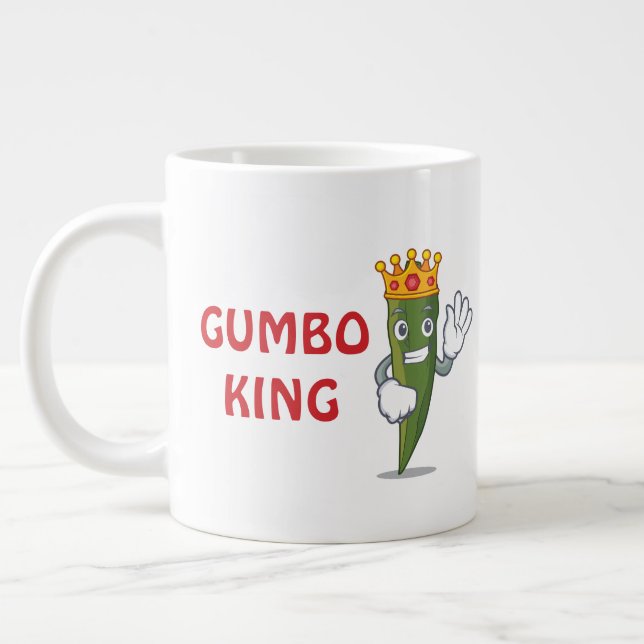 Jumbo-Tasse "Gumbo King" (Links)
