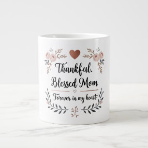 Jumbo-Tasse mit Rose-Skript