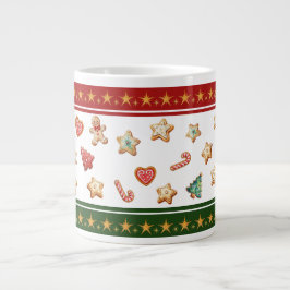 Jumbo-Tasse mit Weihnachtskeksen
