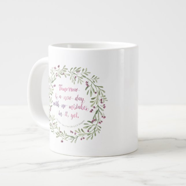 Jumbo Tasse - Morgen ist ein neuer Tag... (Vorderseite Links)