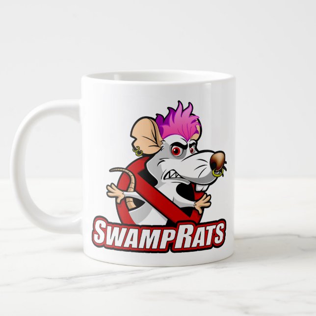 Jumbo-Tasse "NO SWAMPRATS" (Links)