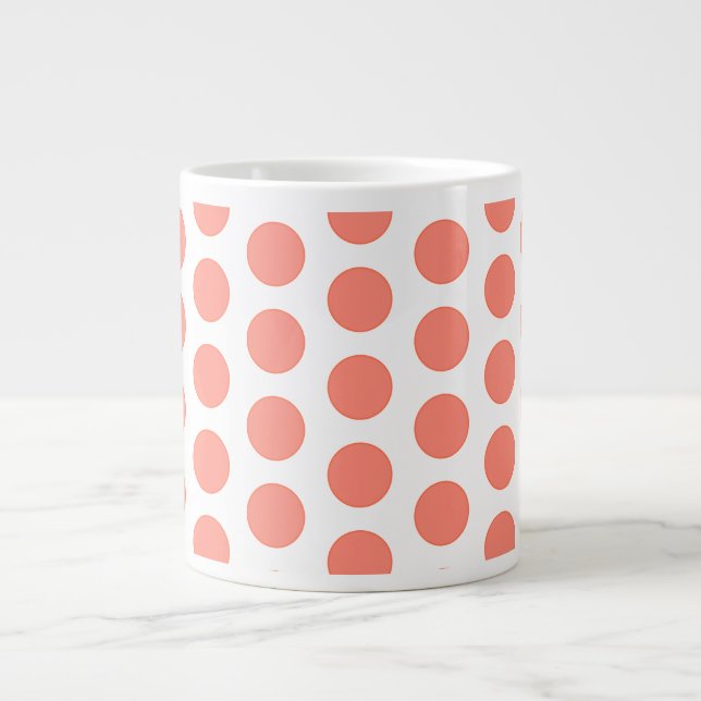 Jumbo Tasse-Polka Dots Kaffee Tasse (Vorderseite)