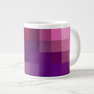 Jumbo Tasse, Rosa, Blau, Lila Abstraktes Muster Jumbo-Tasse
