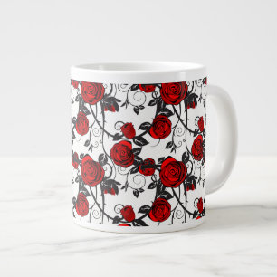 Jumbo Tasse-Rote Rose-Wein Jumbo-Tasse