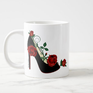 Jumbo-Tasse - Stiletto-Rose